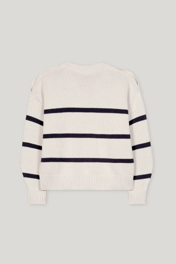 LUISA CERANO Striped Sweater