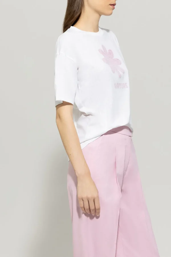LUISA CERANO T-shirt With Flower