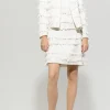 LUISA CERANO White Jacket With Fringes