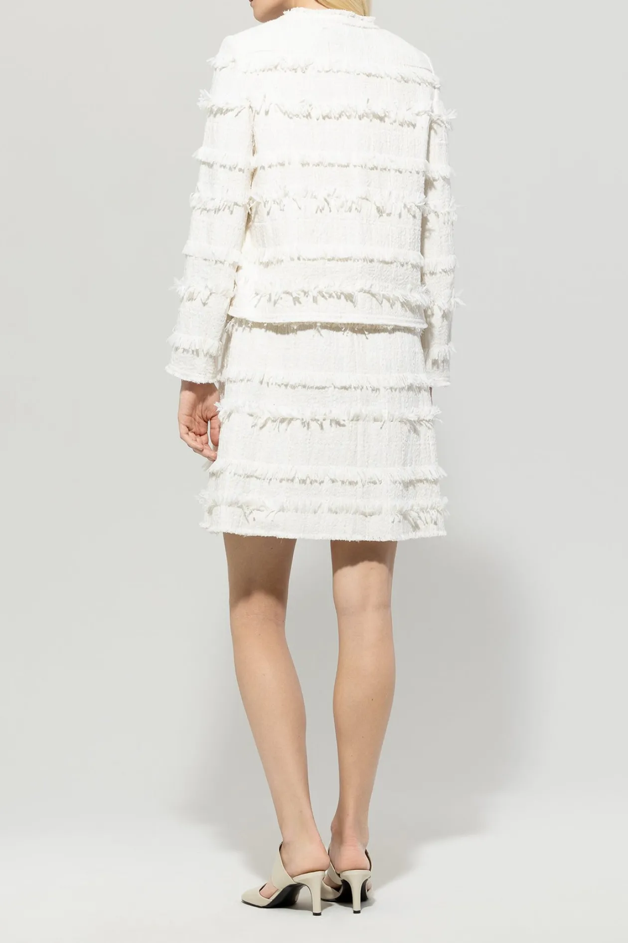 luisa_cerano_white_jacket_3.webp LUISA CERANO White Jacket With Fringes
