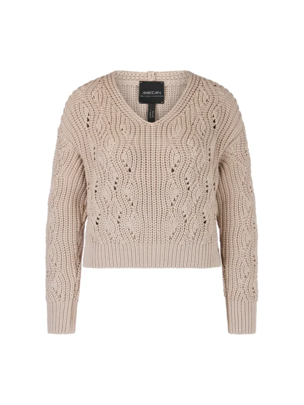 MARC CAIN Beige Knitted Jumper