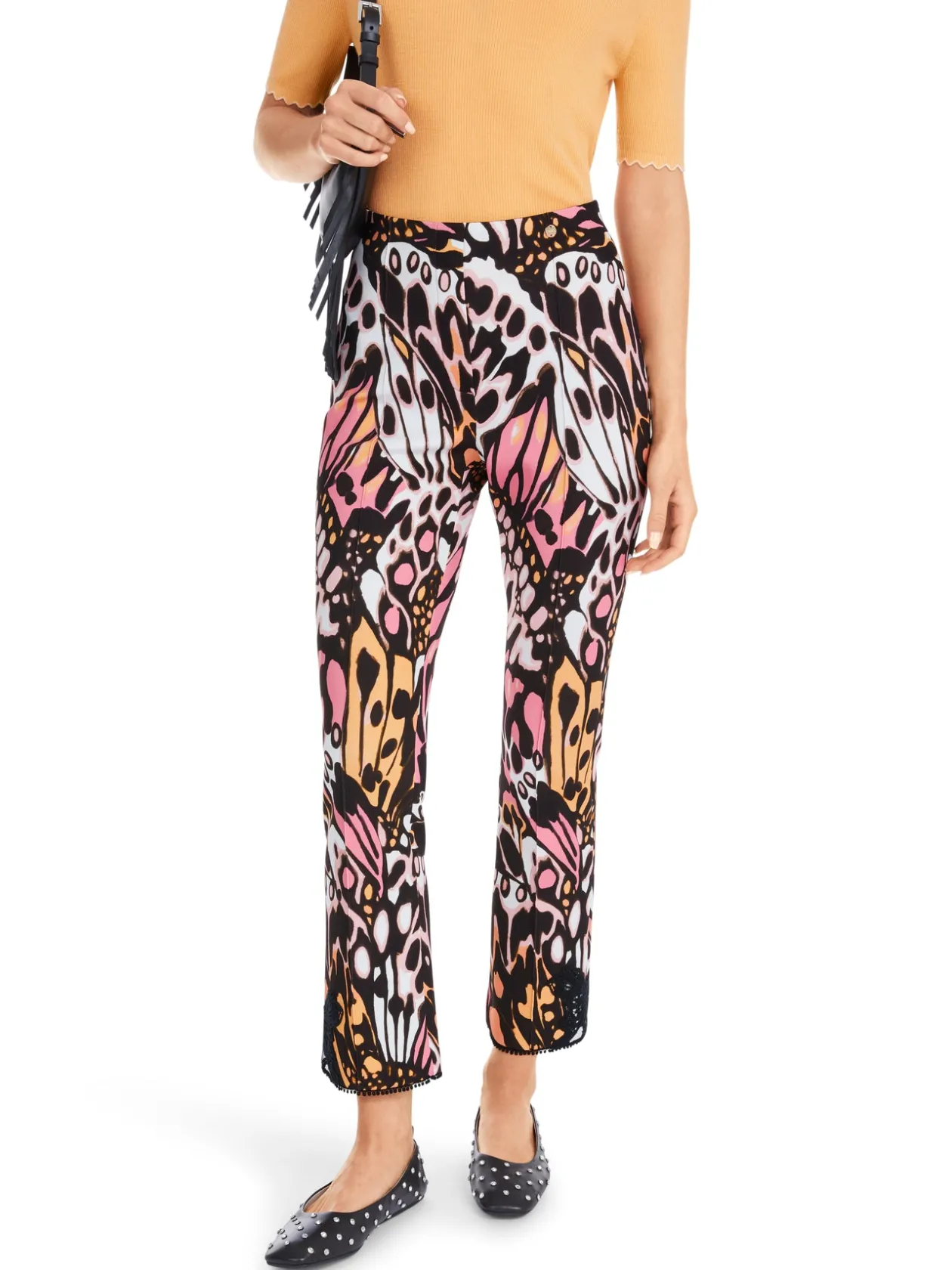 marc_cain_black_trousers__1.webp MARC CAIN Black Trousers with Butterfly pattern