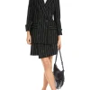 MARC CAIN Black With White Stripes Jacket