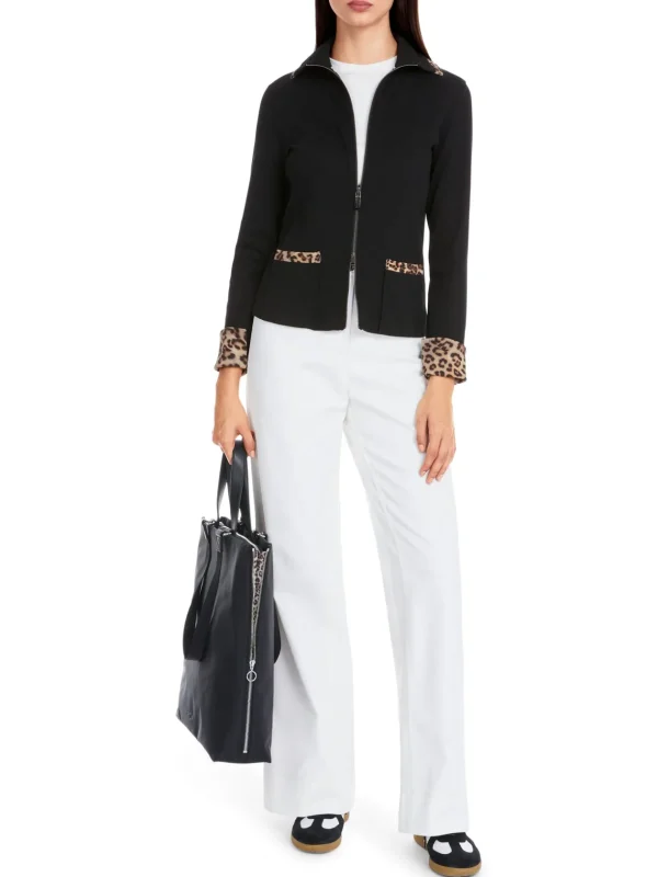 MARC CAIN Black Zip-up Jacket