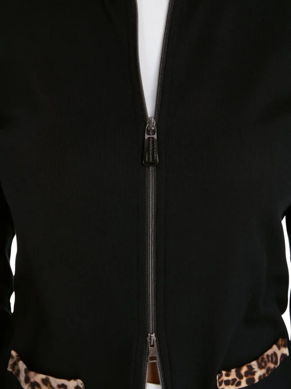 MARC CAIN Black Zip-up Jacket