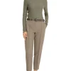 MARC CAIN Brown Cropped Length Trousers