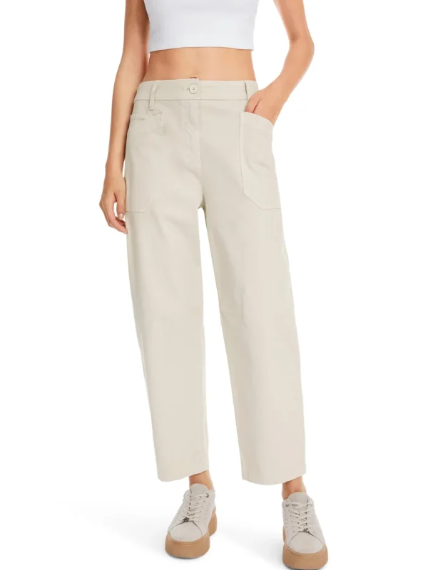 MARC CAIN Cream Cropped Trousers