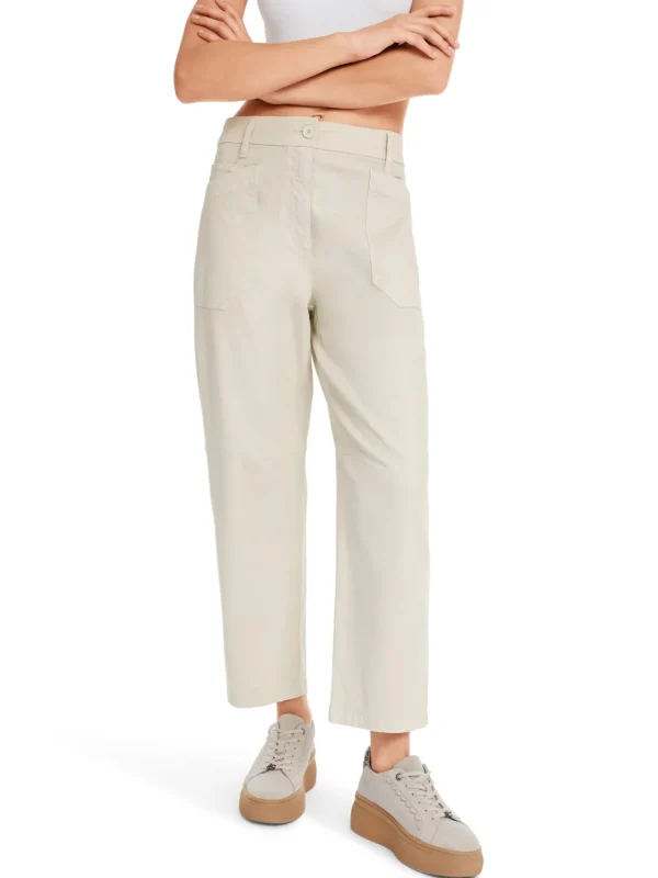 MARC CAIN Cream Cropped Trousers