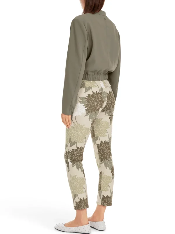 MARC CAIN Floral Sydney scuba jersey trousers
