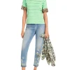MARC CAIN Green Stipe t-Shirt