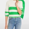 MARC CAIN Green Stripe Jumper