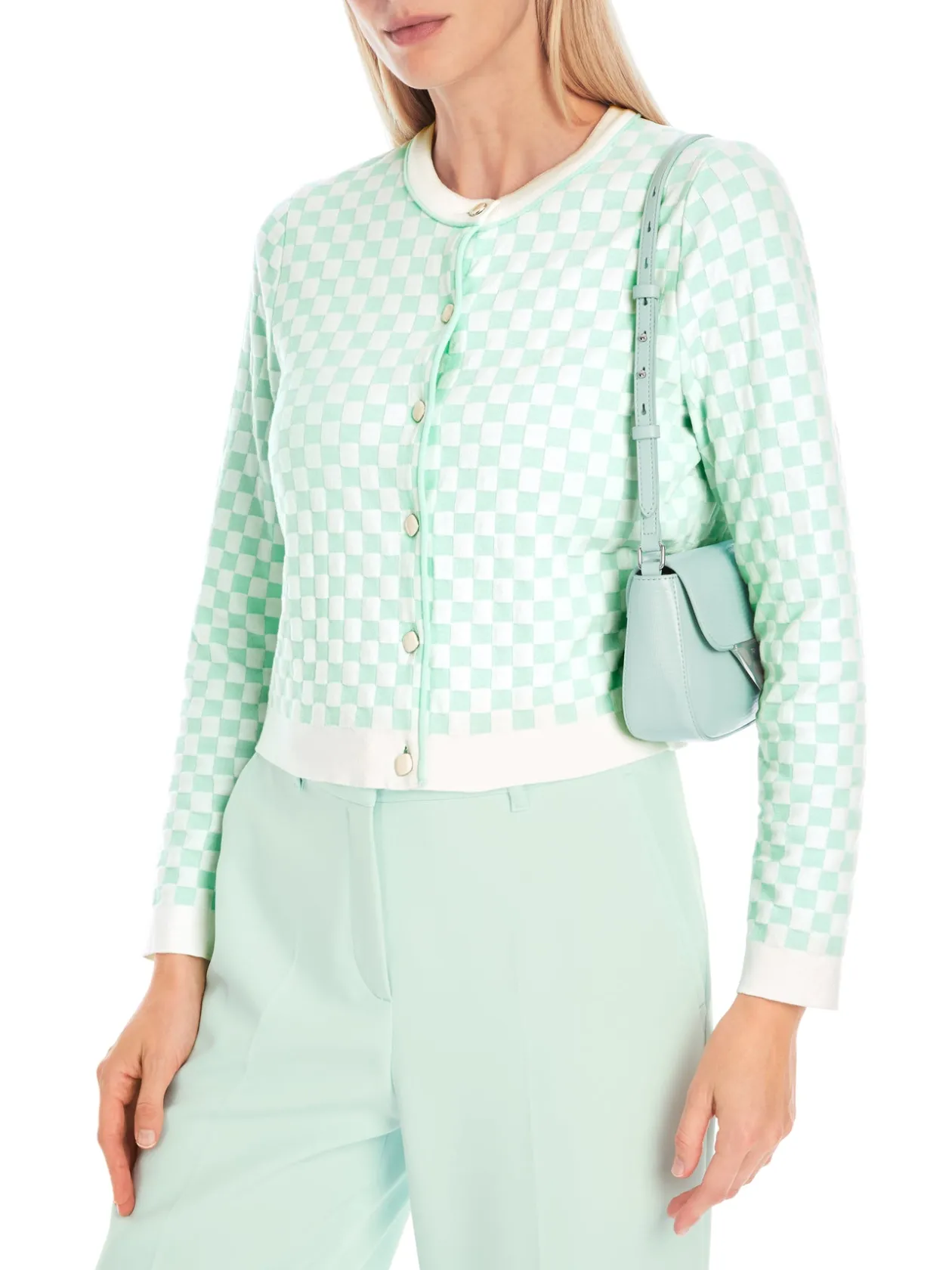 marc_cain_mint_check_card_1.webp MARC CAIN Mint Check Cardigan