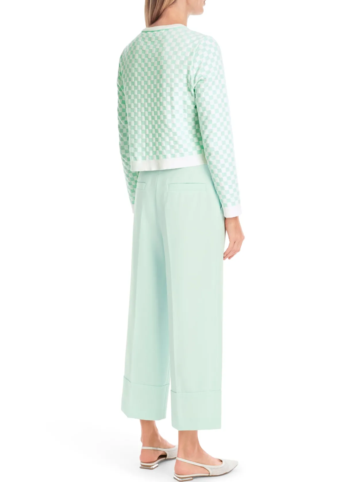 marc_cain_mint_check_card_3.webp MARC CAIN Mint Check Cardigan