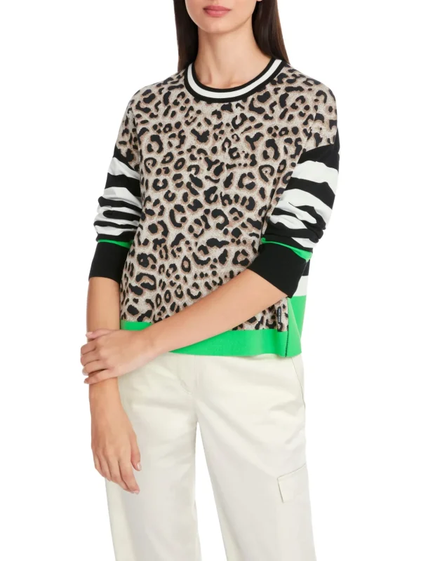 MARC CAIN Mix Pattern Sweater