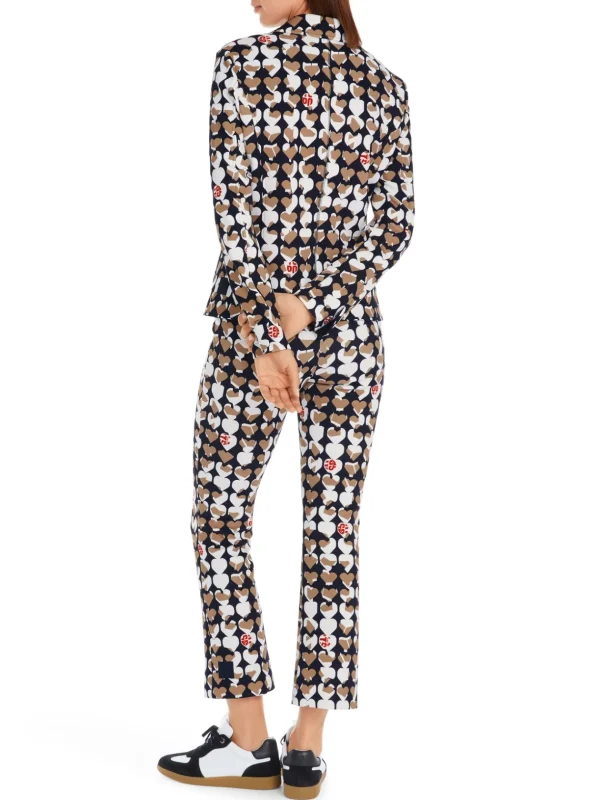 MARC CAIN Navy Jacket With Hearts