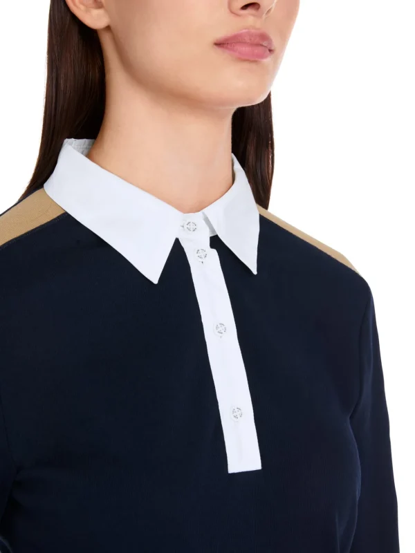 MARC CAIN Navy Polo-Shirt