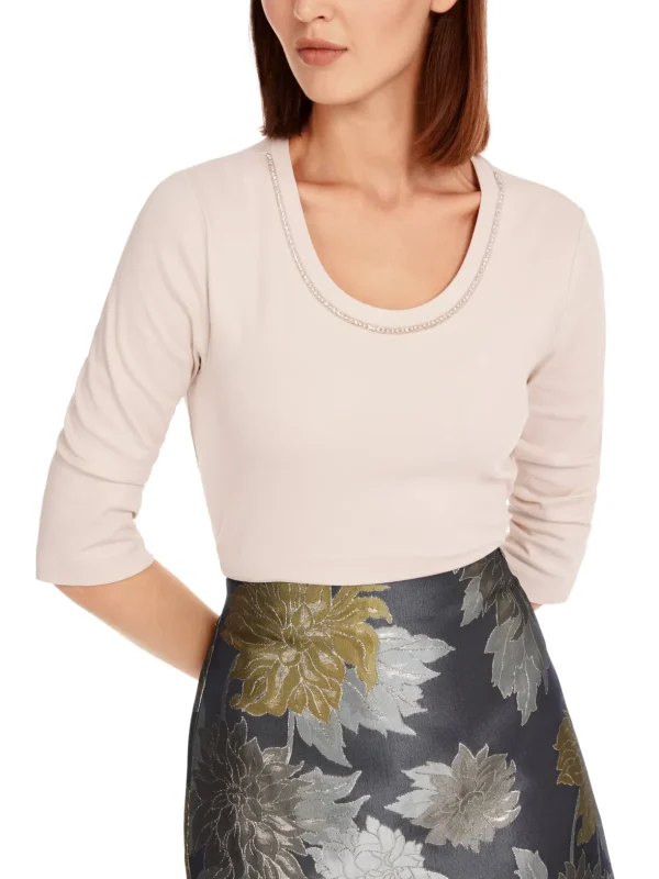 MARC CAIN Pink t-Shirt with rhinestones