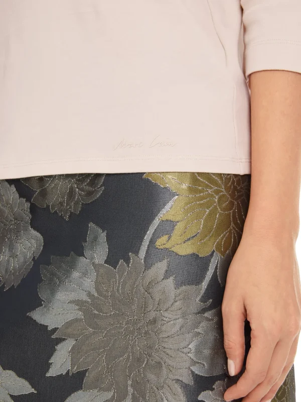 MARC CAIN Pink t-Shirt with rhinestones