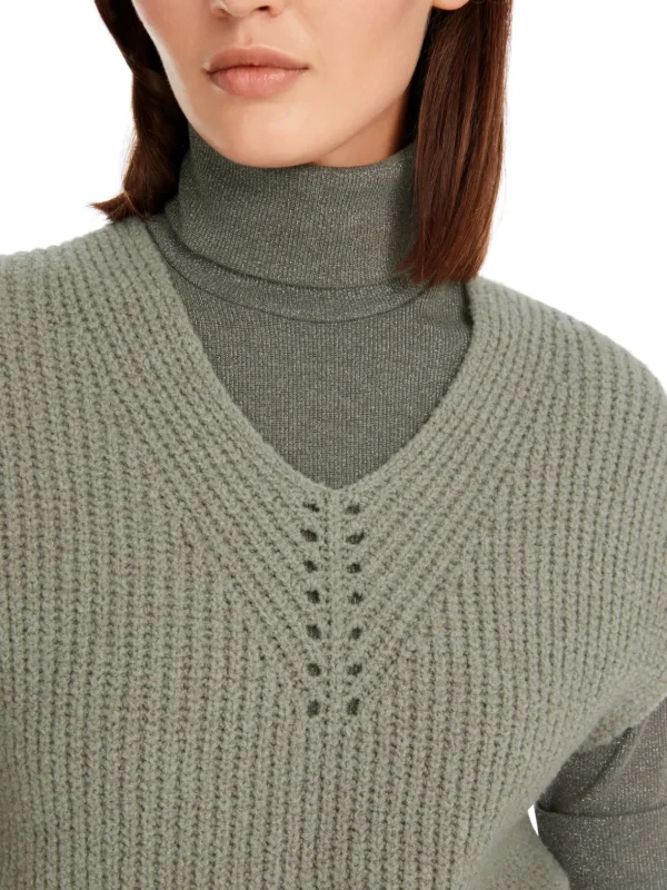 MARC CAIN Sage Green Sleeveless Jumper