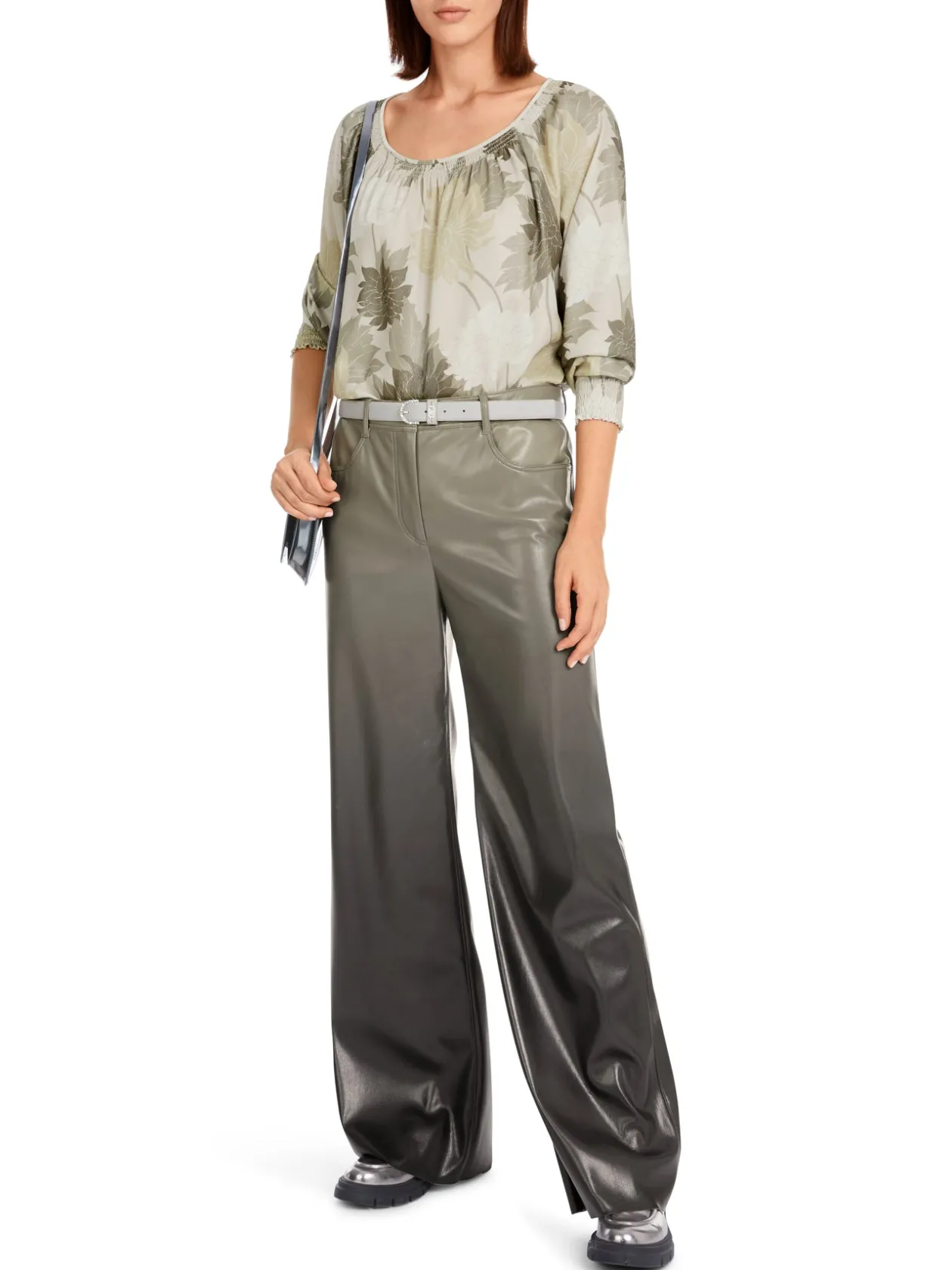 marc_cain_sage_green_slip_0.webp MARC CAIN Sage Green Slip on Floral Blouse