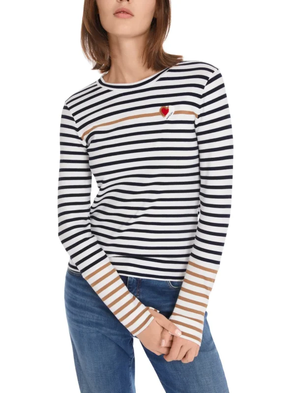 MARC CAIN Striped T-shirt