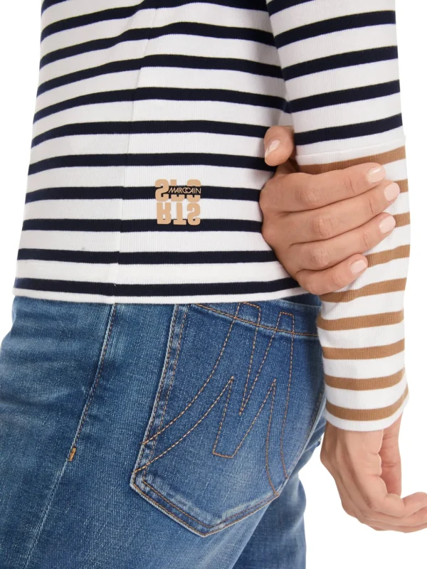 MARC CAIN Striped T-shirt