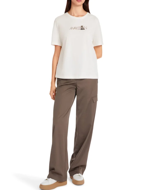 MARC CAIN t-Shirt White With Logo