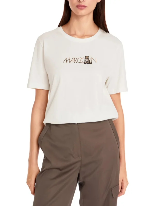 MARC CAIN t-Shirt White With Logo