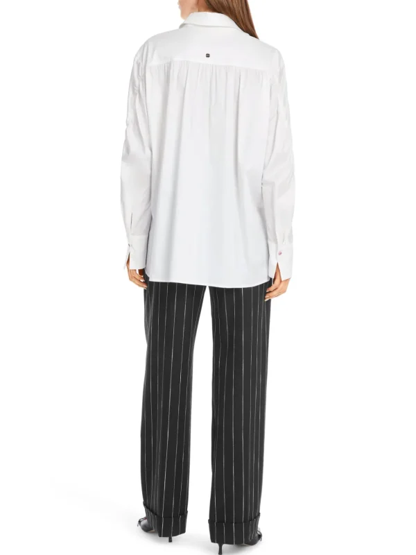 MARC CAIN White Blouse with Butterfly pattern