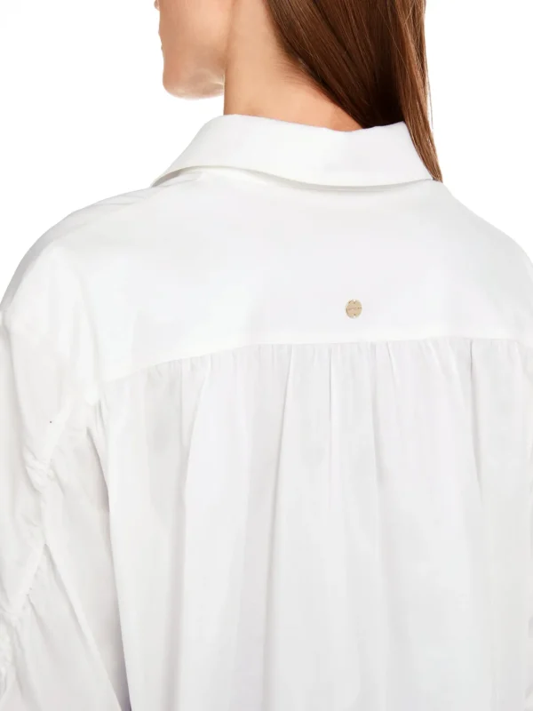 MARC CAIN White Blouse with Butterfly pattern