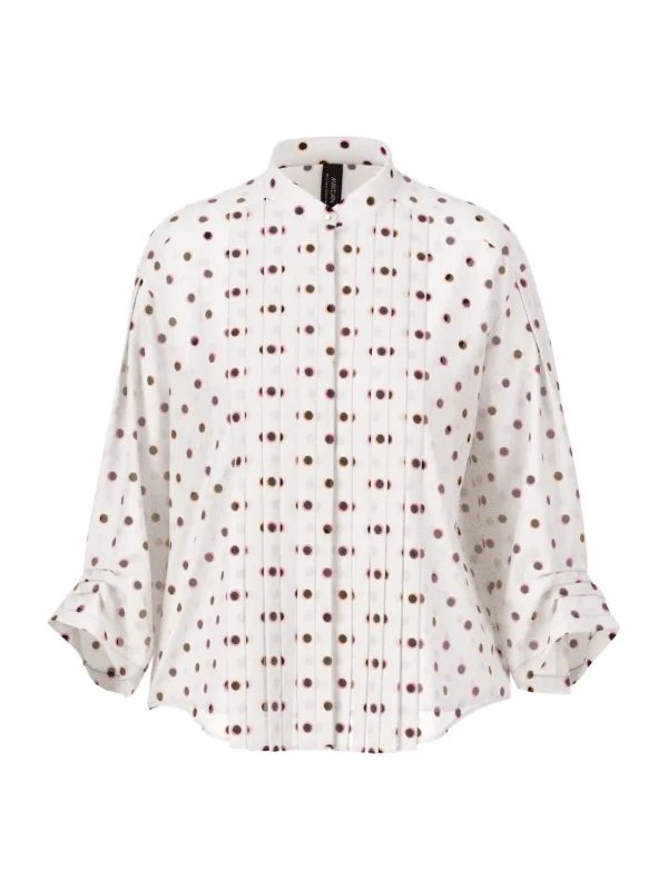 MARC CAIN White Blouse With Dots