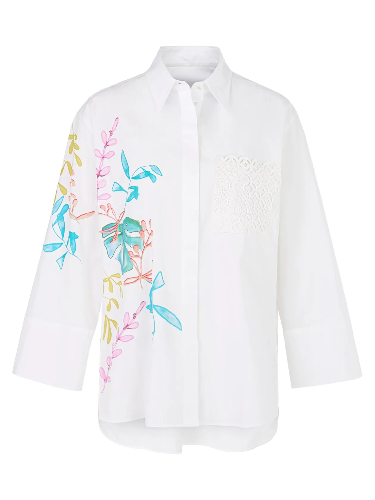 marc_cain_white_leaf_prin_5.webp MARC CAIN White Leaf Print Blouse