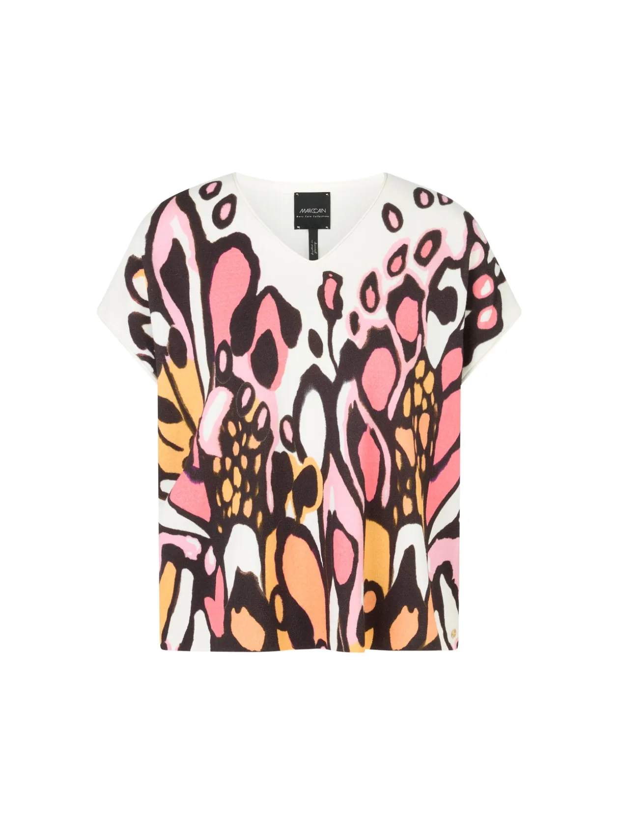 marc_cain_white_top_with__5.webp MARC CAIN White Top with Colourful Butterfly Design