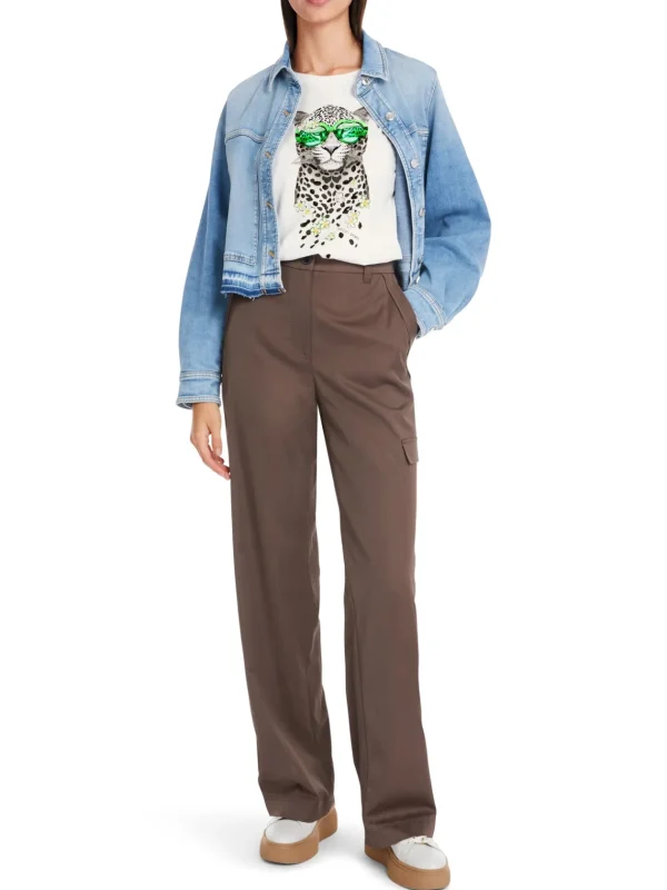 MARC CAIN White t-Shirt With Graphic