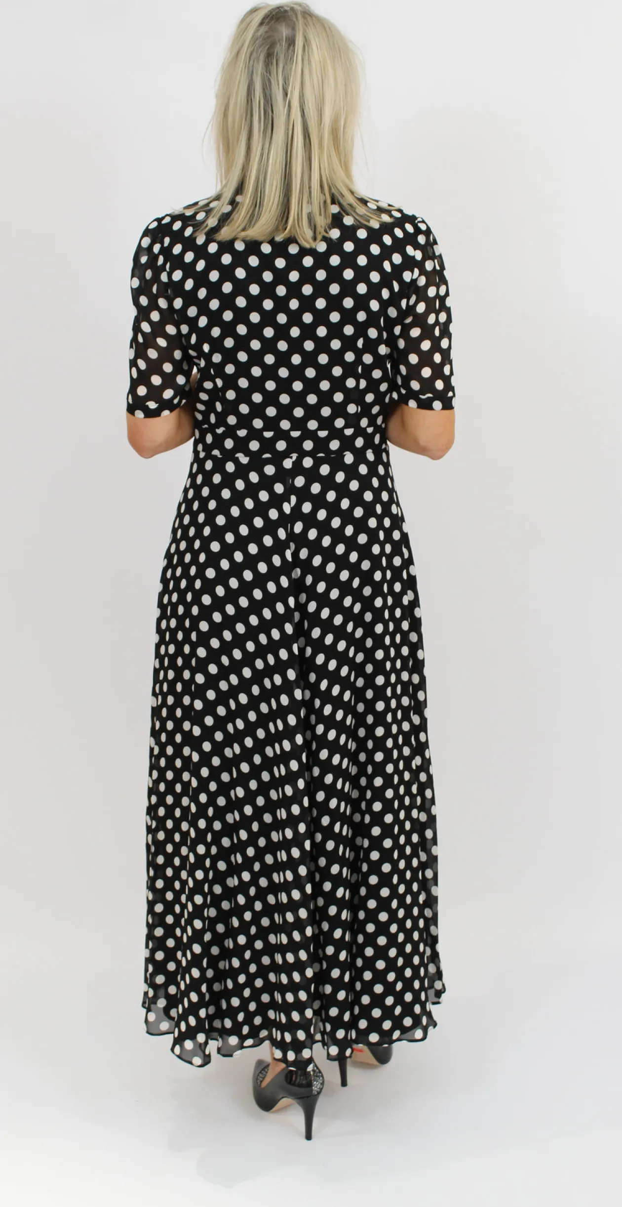 marella_black_amp_white_p_2.webp MARELLA Black & White Pokka Dot Dress