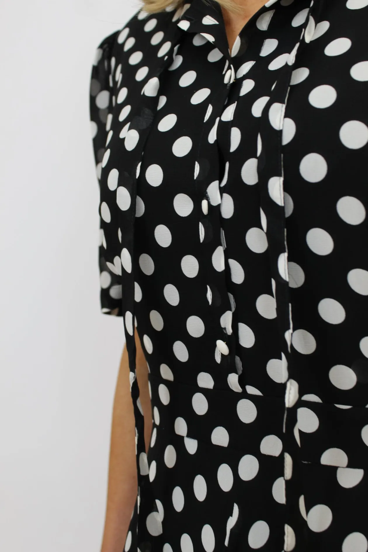 marella_black_amp_white_p_4.webp MARELLA Black & White Pokka Dot Dress