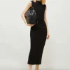 MARELLA Black Sleeveless Jersey Dress