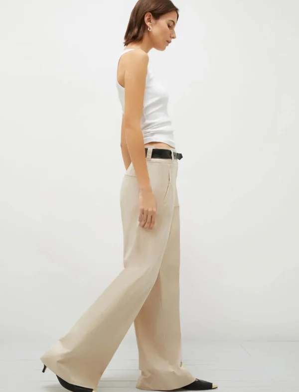 MARELLA Cream Cotton Trousers
