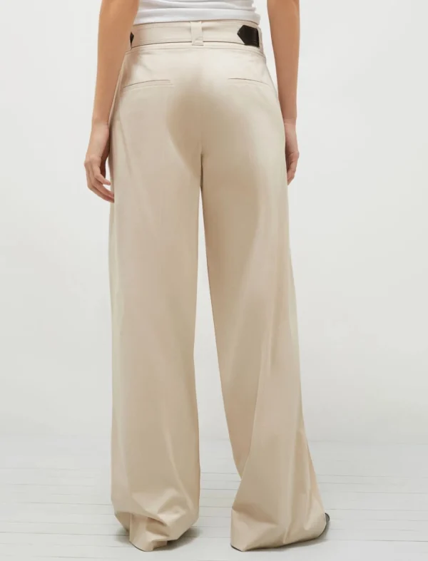 MARELLA Cream Cotton Trousers