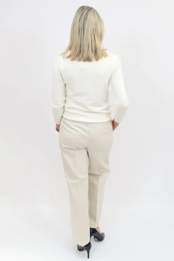 MARELLA Cream Straight Trousers