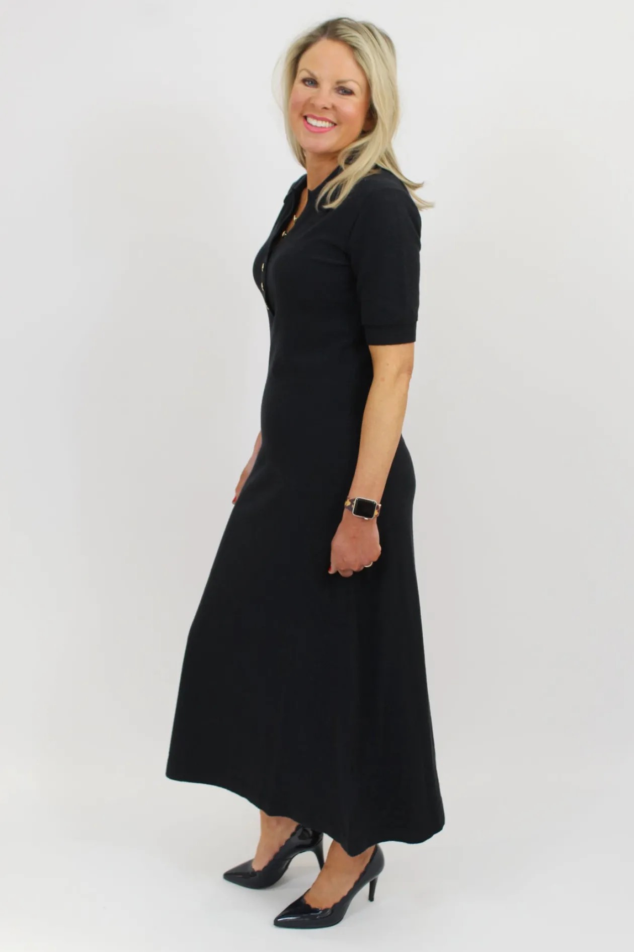 marella_navy_dress_1.webp MARELLA Navy Dress