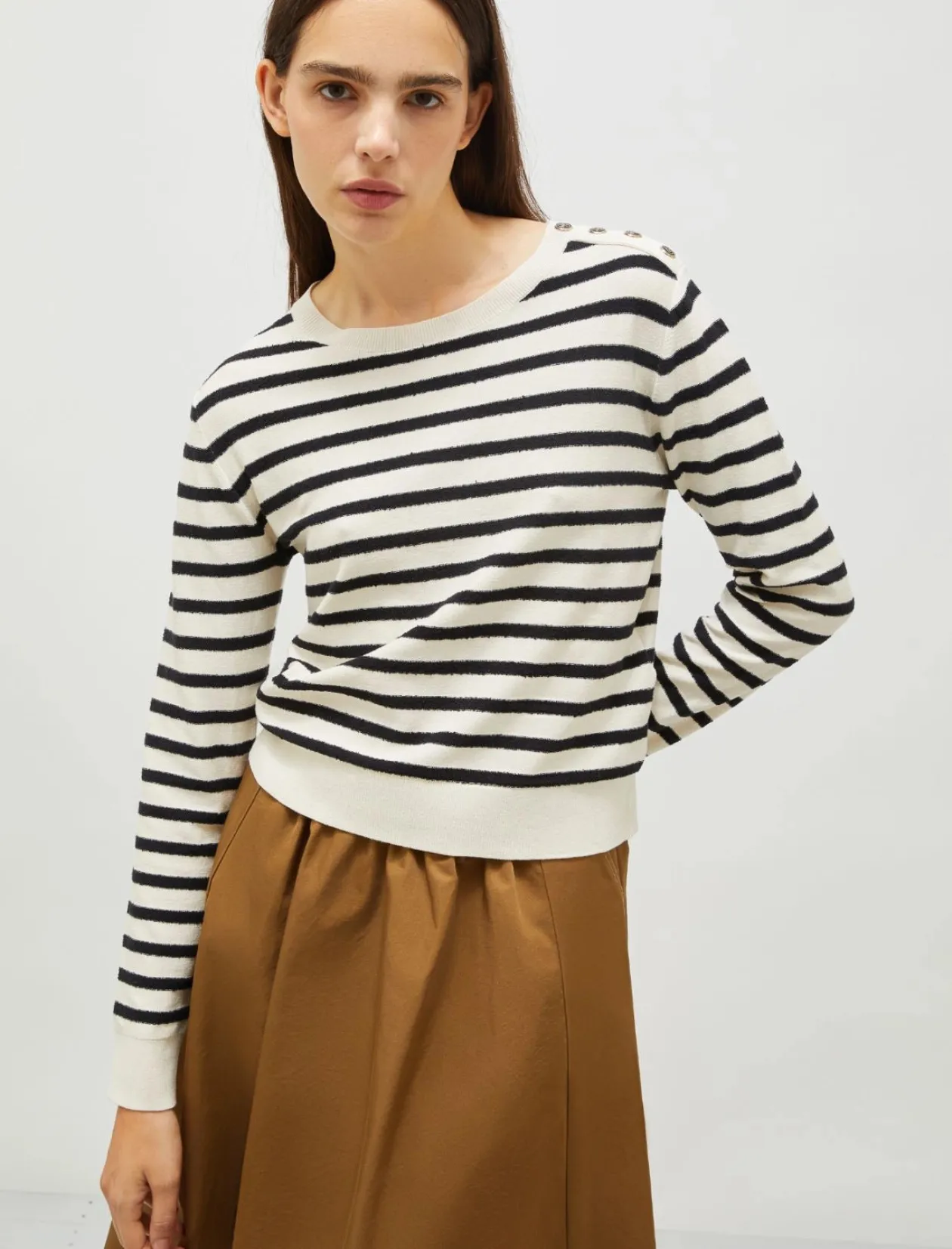 marella_navy_stripe_sweat_3.webp MARELLA Navy Stripe Sweater