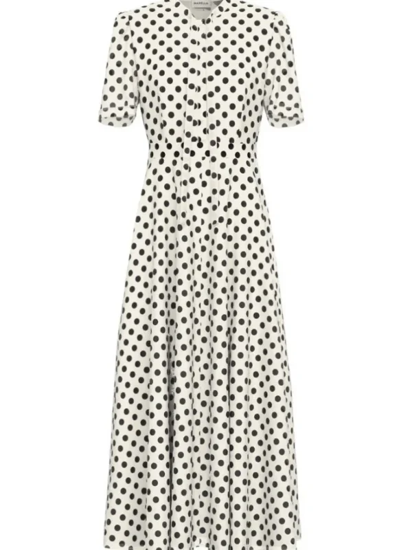 MARELLA Polka Dot Midi Dress