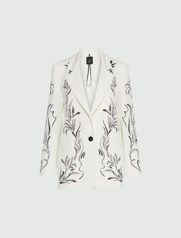MARELLA Printed Satin Blazer