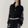 MARELLA Satin Bomber Black Jacket
