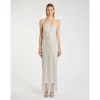 MARELLA Silver Sequin Dress