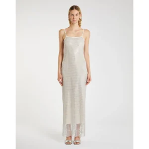 MARELLA Silver Sequin Dress