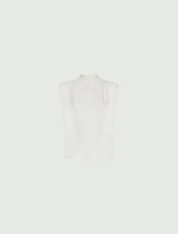 MARELLA Sleeveless Satin Blouse