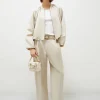 MARELLA Viscose Linen Bomber Jacket