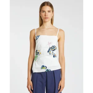 MARELLA White Abstract Vest Top